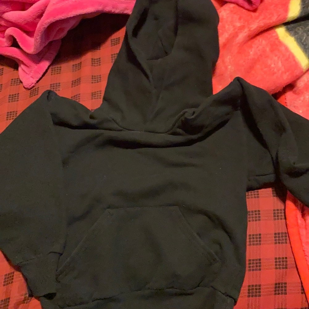 Black girls Minnie Mouse hoodie. Size small (6-6x)